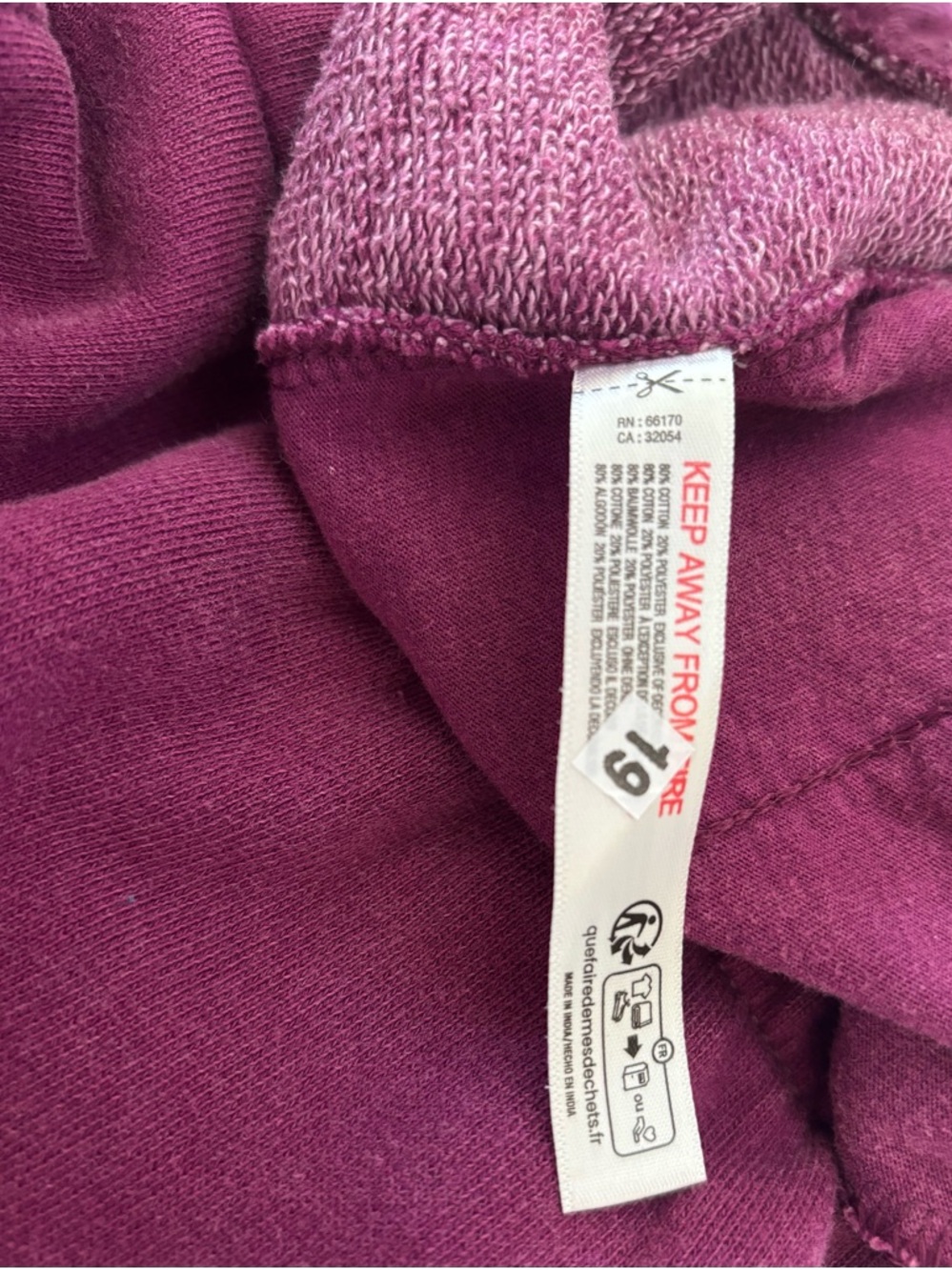 NWT!  Free People Movement Embroidered All Star Sweat Pants Mulberry Combo ~ XL - Picture 7 of 8